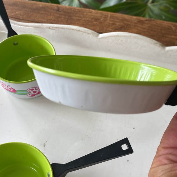 1983 Barbie Child Cook-n-Serve Playset of Dishes, Pots and Pans. Four of each. - Picture 7 of 12